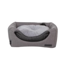 Grey Water Resistant Cube Pet Bed